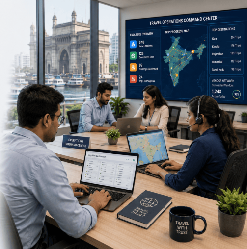 Hospitality travel operations command center