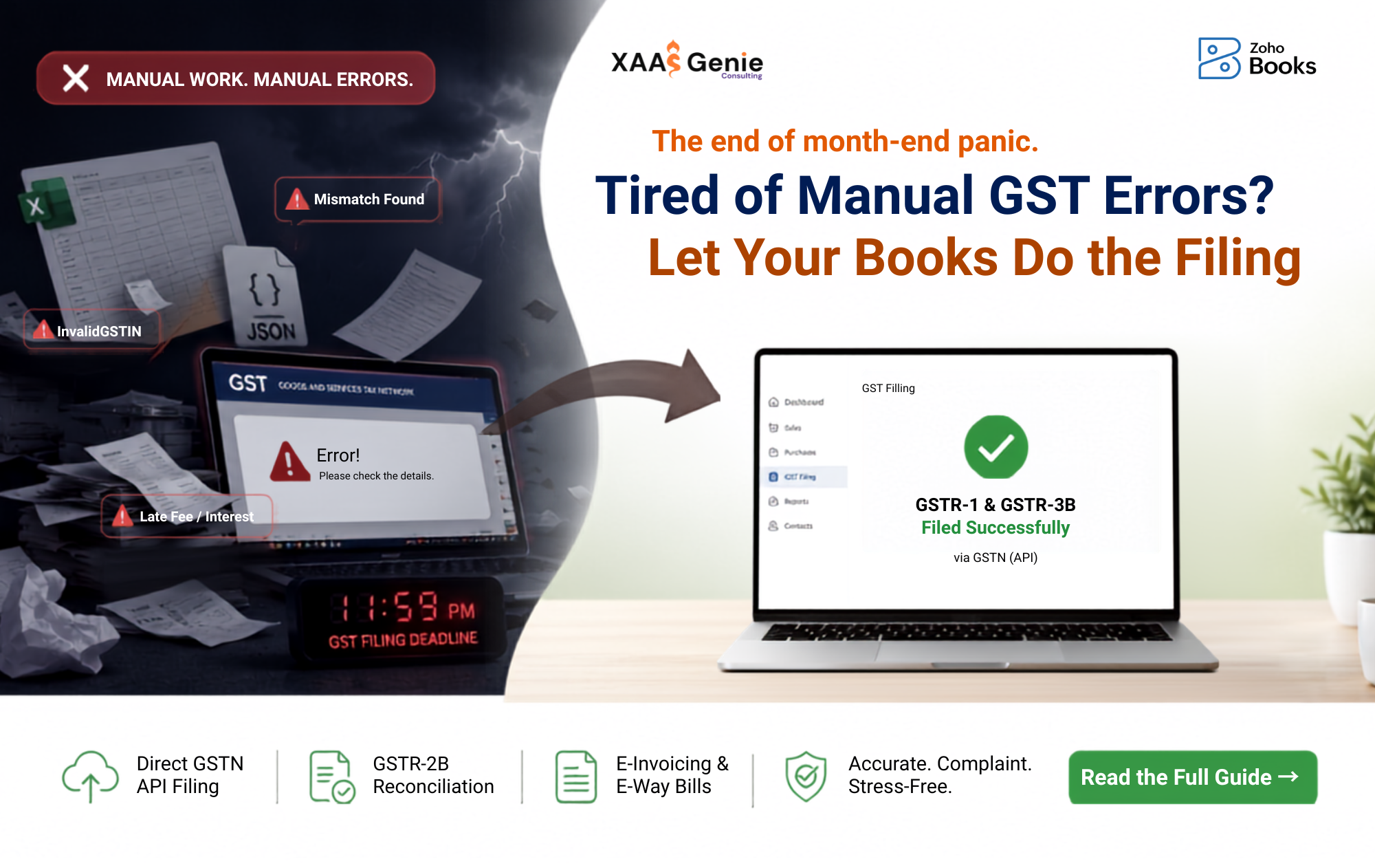 Tired of Manual GST Filing Errors? Automate Compliance with Zoho Books